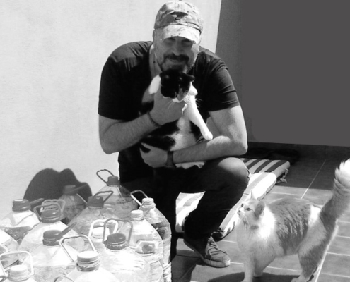 Paul co-founder of Change One Life Cat Rescue and Sanctuary